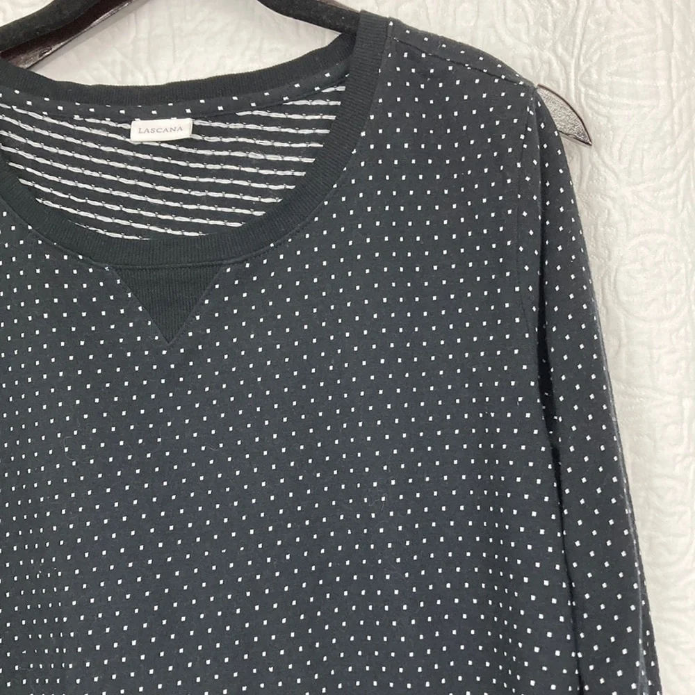 Lascana Women’s Black & White Polka Dot Lounge Set sz 12/14